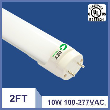 OKT isolated driver UL listed 1000LM 2FT 10W led tubes light